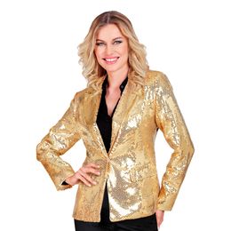 Paljettkavaj Dam Guld