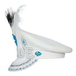 Lysbildefremvisning - Palietkasket Bride med Fjer