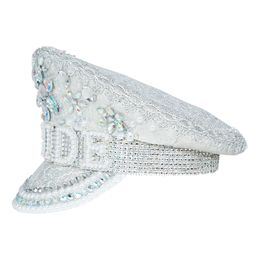 Lysbildefremvisning - Paljettkaps Bride med Perler