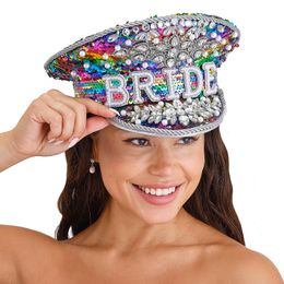 Diaesitys - Paljettikeps Bride Rainbow helmillä