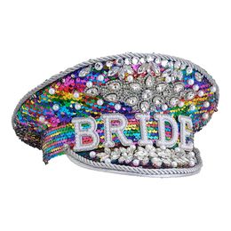 Diaesitys - Paljettikeps Bride Rainbow helmillä