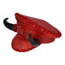 Bildspel - Paljettkeps Djävul Röd