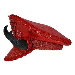 Bildspel - Paljettkeps Djävul Röd