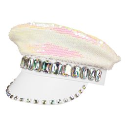 Paljetkasket Flerfarvet Hvid/Perlemor med Juveler