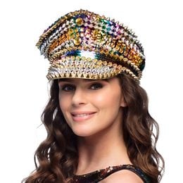 Lysbildefremvisning - Palietkasket med Nitter Regnbuefarvet