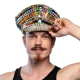 Lysbildefremvisning - Palietkasket med Nitter Regnbuefarvet