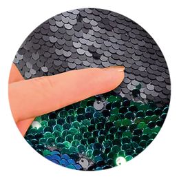 Bildspel - Paljettkeps Tvåfärgad Svart/Blå med Juveler