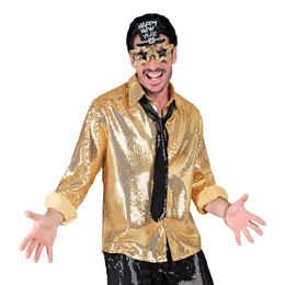 Bildspel - Paljettskjorta Herr Guld