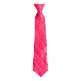 Paljettslips Neonrosa