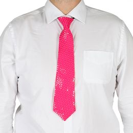 Lysbildefremvisning - Paljettslips Neonrosa