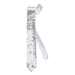 Paljettslips Silver