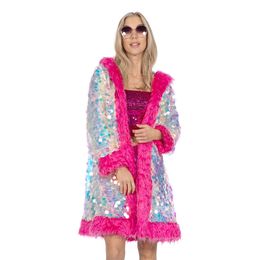 Pälsjacka Holografisk Multifärgad