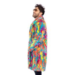 Lysbildefremvisning - Pelsjakke Lang Multifarvet