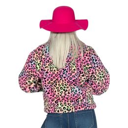 Lysbildefremvisning - Pelsjakke Leopard Rosa