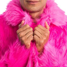 Bildspel - Pälsjacka Mörkrosa