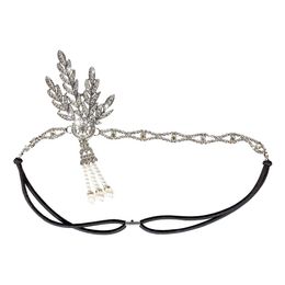 Pandebånd Flapper Sølv Deluxe