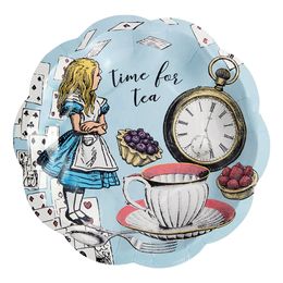 Pappersassietter Alice Wonderland