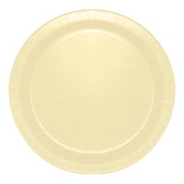 Pappersassietter Elfenben