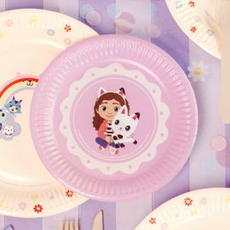 Lysbildefremvisning - Papirasietter Gabbys Dukkehus Lyserød