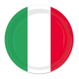 Pappersassietter Grön/Vit/Röd