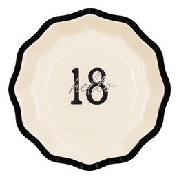 Pappersassietter Hello 18 Rosett