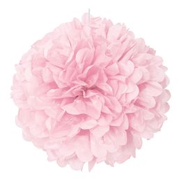 Pom Pom Lyserosa Hengende Dekorasjon