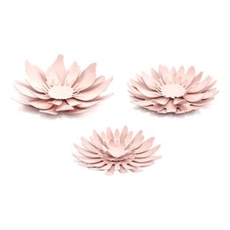 Pappersdekorationer Blommor Rosa