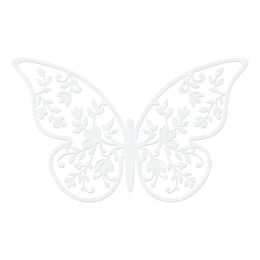 Bildspel - Pappersdekorationer Fjärilar Vita