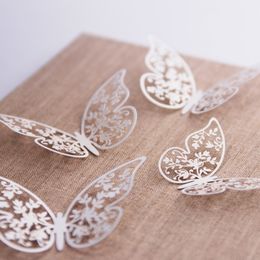 Bildspel - Pappersdekorationer Fjärilar Vita