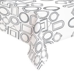 Lysbildefremvisning - Papirduk Hvit med Rammer