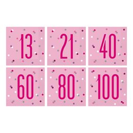 Servetter Siffra Rosa