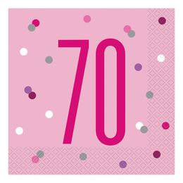 Bildspel - Servetter Siffra Rosa