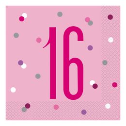 Bildspel - Servetter Siffra Rosa