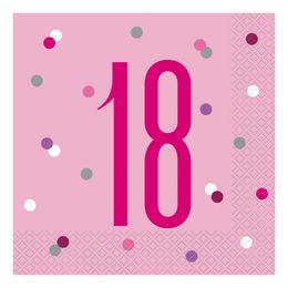 Bildspel - Servetter Siffra Rosa