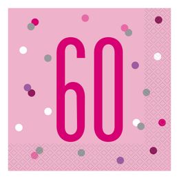 Bildspel - Servetter Siffra Rosa