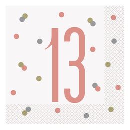 Lysbildefremvisning - Servietter Tall Hvite med Prikker