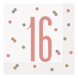 Lysbildefremvisning - Servietter Tall Hvite med Prikker