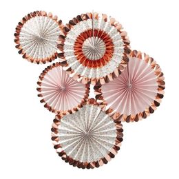 Paperiviuhkat Kukat Ruusukulta