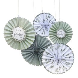 Pappersfjädrar Hey Baby Grön