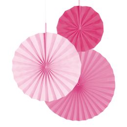 Pappersfjädrar Rosa Mix