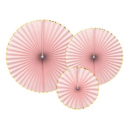 Pappersfjädrar Rosa/Guld Pastell