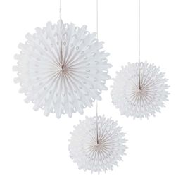 Pappersfjädrar Snöflingor Hängande Dekoration