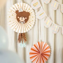 Lysbildefremvisning - Papirvifter Teddybjørn