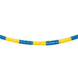 Papirguirlande Blå/Gul Swirls