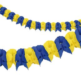 Paperiviirinauha Sininen/Keltainen Swirls