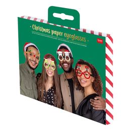 Bildspel - Pappersglasögon Julmotiv