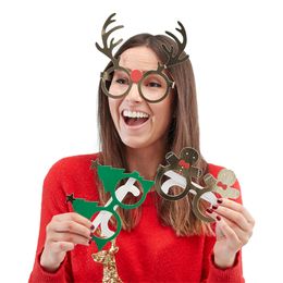 Pappersglasögon Julmotiv