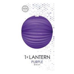 Mörklila Rislampa Rund