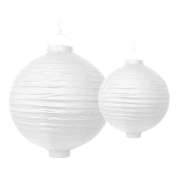 Papperslykta Rund Vit