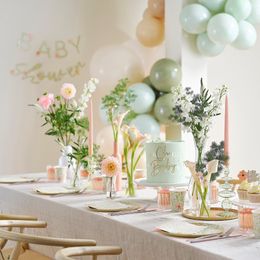 Bildspel - Pappersmuggar Baby Shower Floral